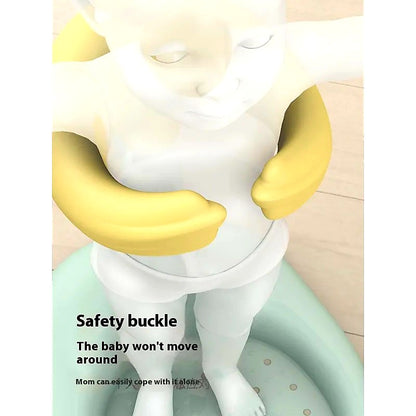 Baby Standing Red Mouth Duck Bath Table Hands-free Shower Non-slip Spine Protection Adjustable