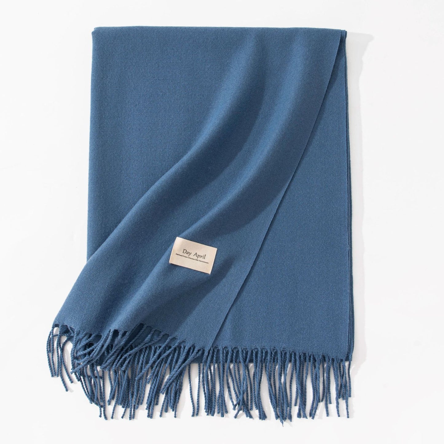 Pure Color Artificial Cashmere Scarf Women's Winter High-grade Shawl