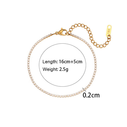 Stainless Steel Fashion Simple Bracelet Necklace Ornament