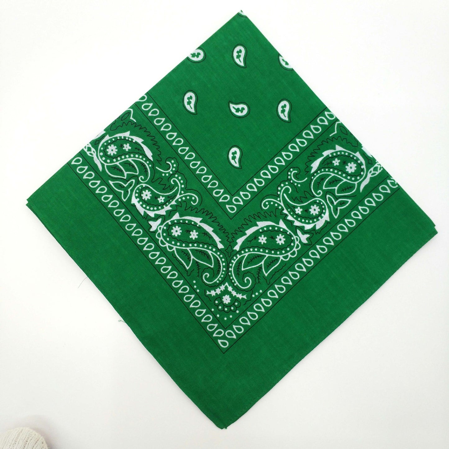 55cm Cotton Cashew Flower Square Scarf Printed Bandanna