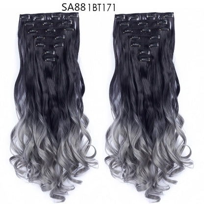 Long Curly Hair High Temperature Silk Curtain