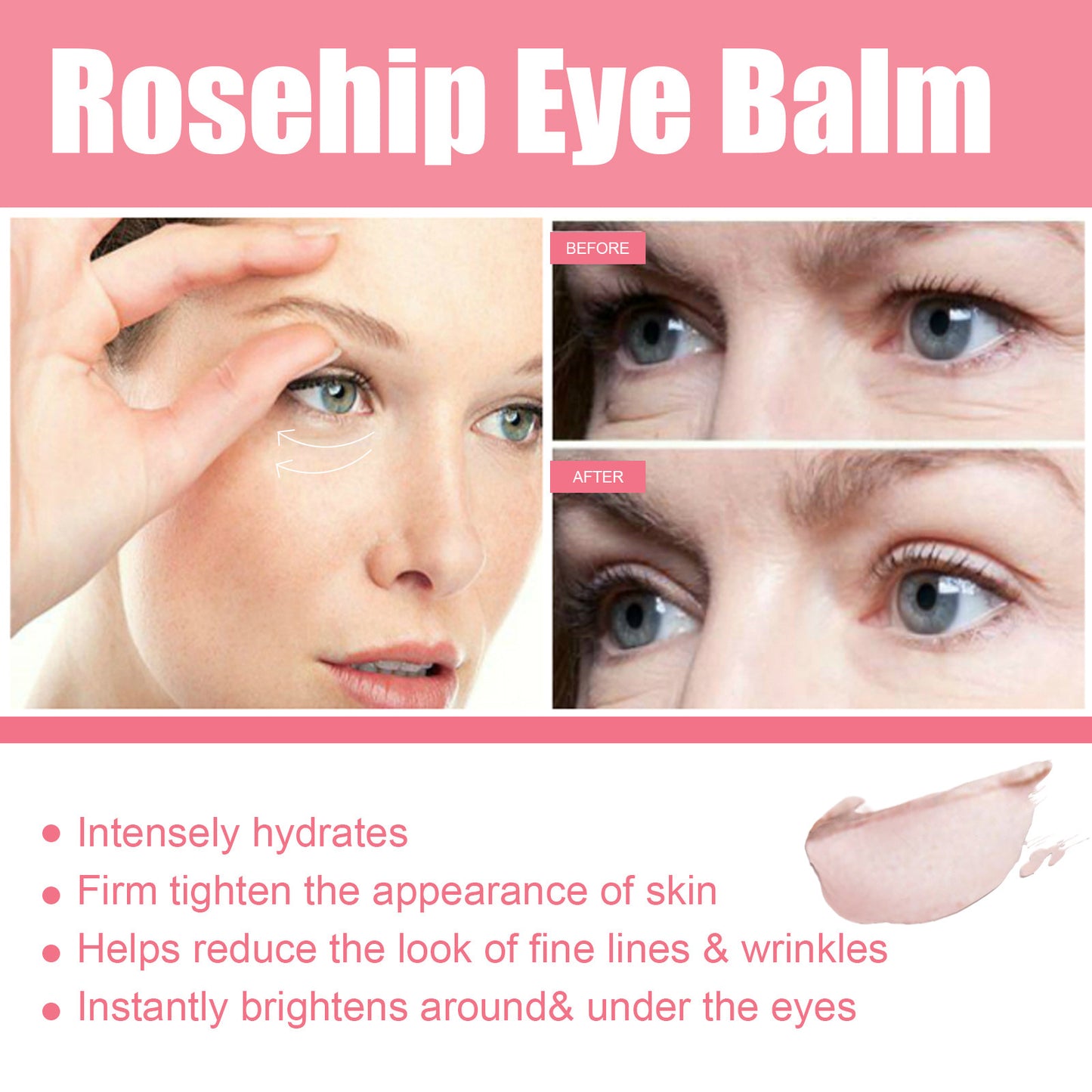 Rose Fruit Eye Cream Stick Fade Fine Lines Of Eye Bags