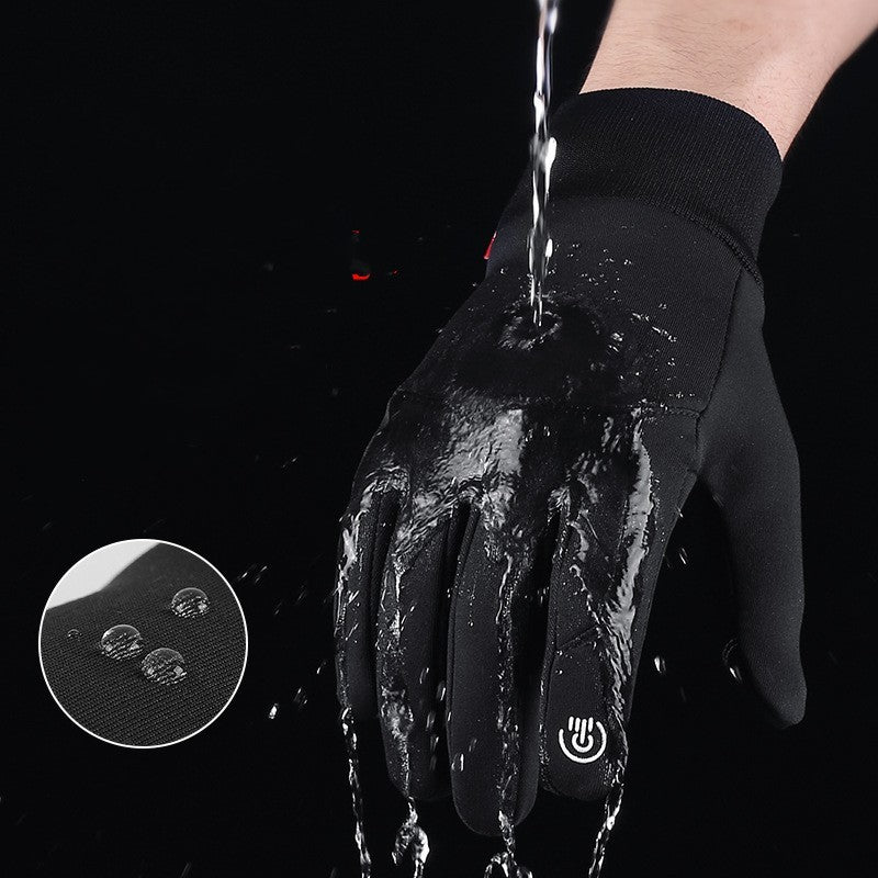 Anti-splash Water Warm Windproof Sports Touch Screen Cycling Skiing Gloves