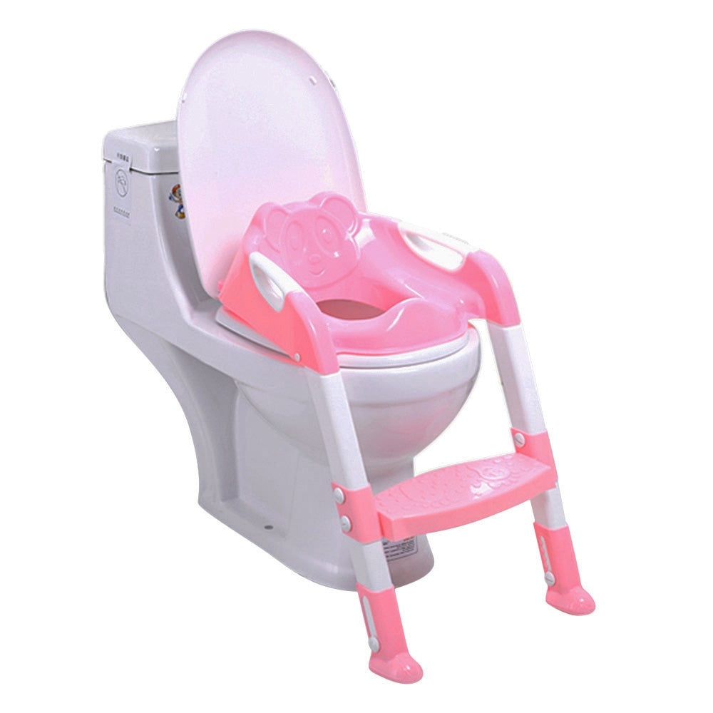 Folding Baby Potty Training Chair with Adjustable Ladder