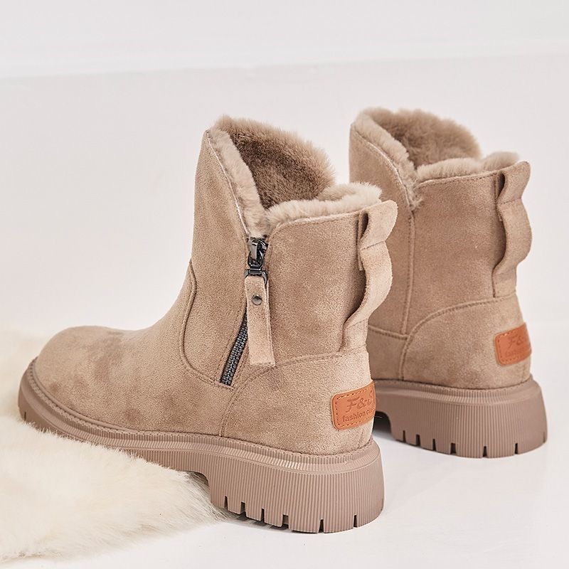 Snow Boots Fleece-lined Women's Shoes Snow Boots Thick Cotton Shoes