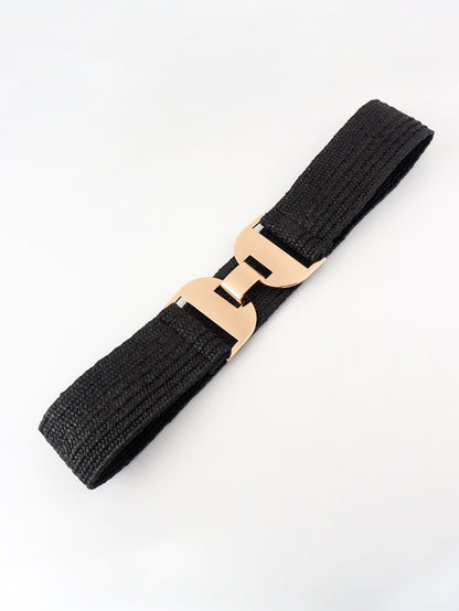 Alloy Buckle Elastic Belt