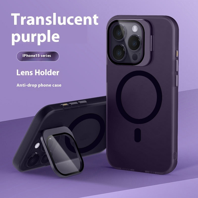 Lens Bracket Magnetic Drop-resistant Phone Case