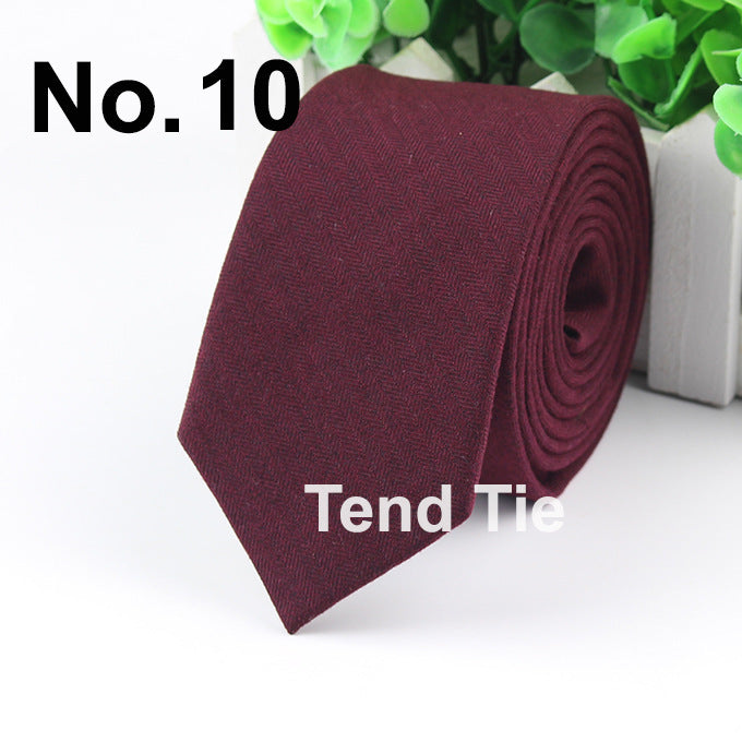 Men's Tie New Ultra-narrow Wool Elegant Atmosphere