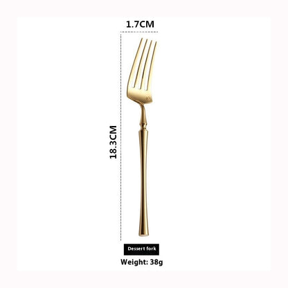 Stainless Steel Tableware Steak Knife, Fork And Spoon