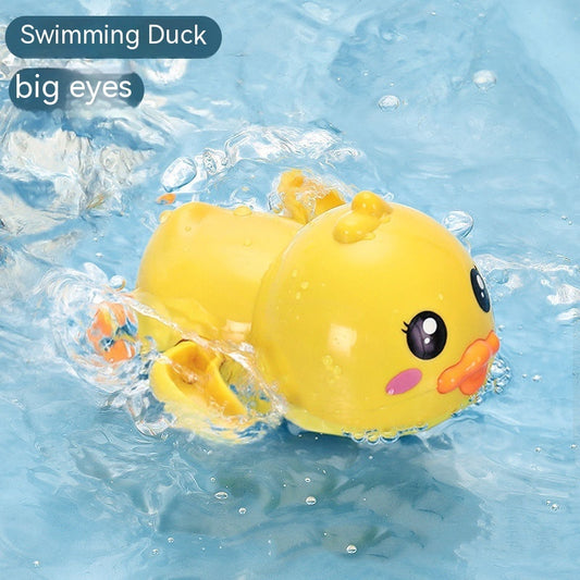 Baby Bath Toys Children Playing Water Small Yellow Duck Swimming Playing Water Little Duck Little Turtle