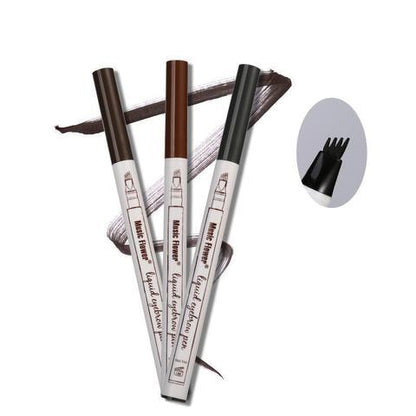 Waterproof Natural Eyebrow Pen Four-claw Eye Brow Tint Fork Tip Eyebrow Tattoo Pencil