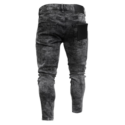 Men's ripped pants denim pants