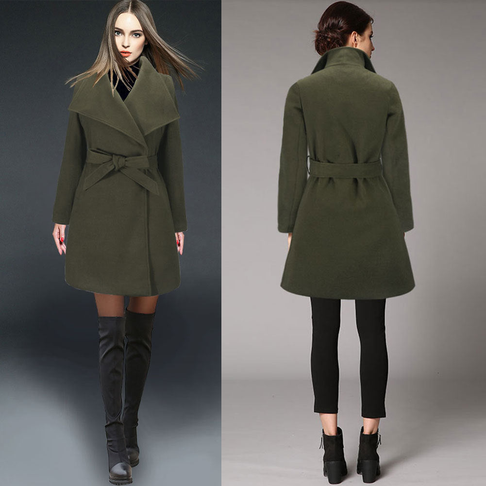 Women's woolen coat