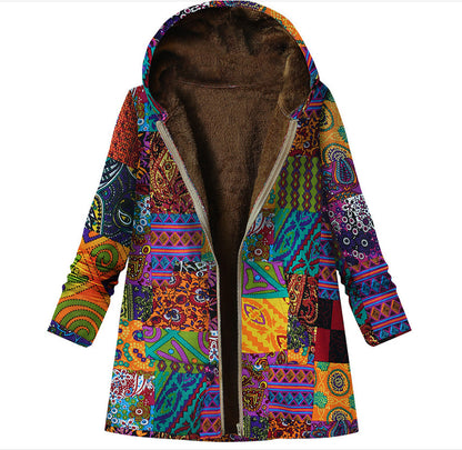 Ethnic style cotton-padded jacket Korean fashion