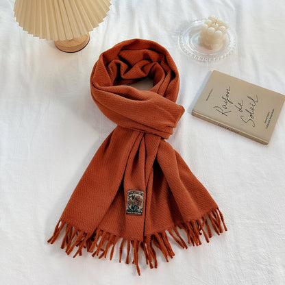 Women's Korean-style All-match Monochrome Scarf