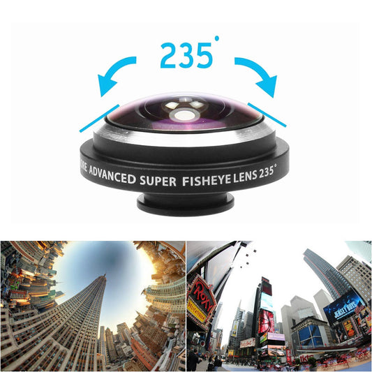 Universal 235 Degree Super Fish Eye Mobile Phone Camera Lenses