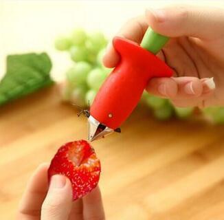 Strawberry Huller Creative Fruit Leaf Remover Kitchen Gadget