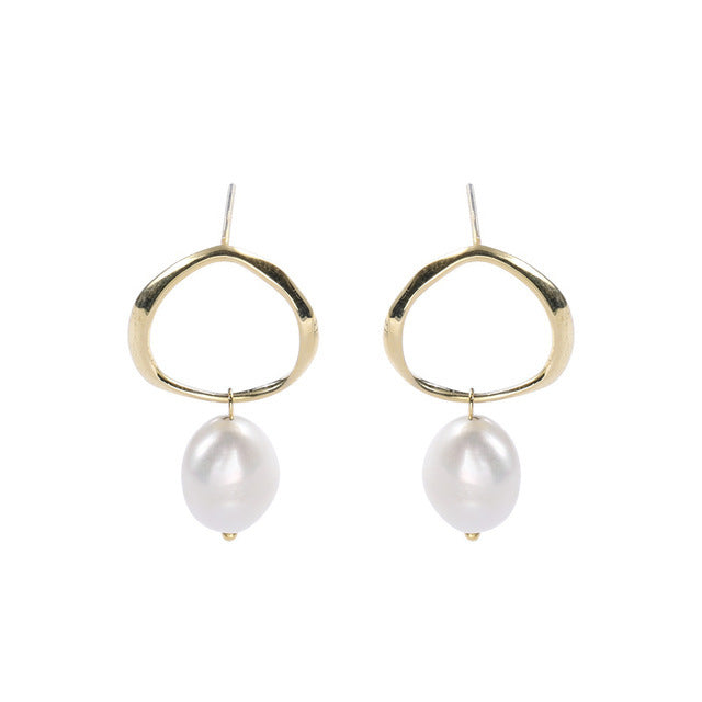 S925 sterling silver earrings pearl earrings