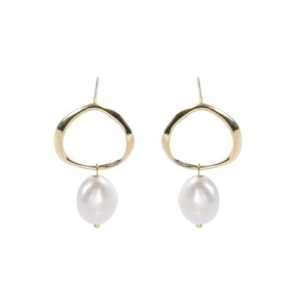 S925 sterling silver earrings pearl earrings