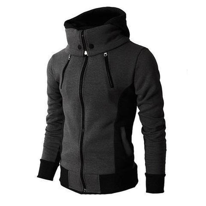 Men's High-Necked Hooded Jacket