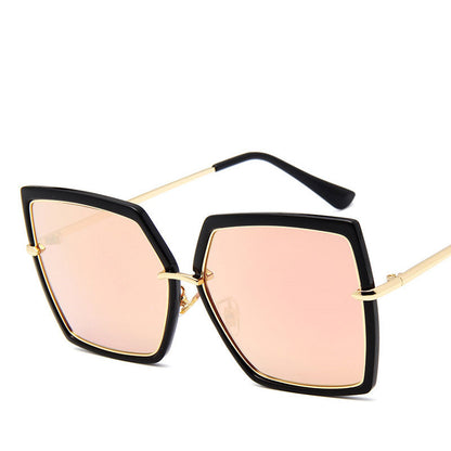 Reflective metal men and women retro sunglasses