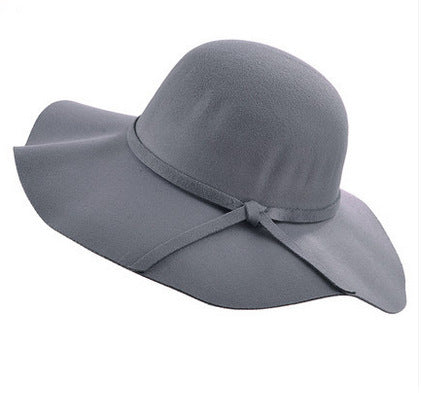 Dome wave side sun hat female