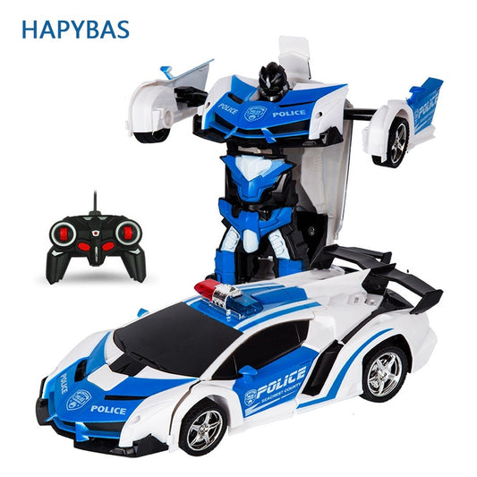 RC Car Transformation Robots Sports Vehicle Model  Robots Toys Cool Deformation Car Kids Toys  Gifts For Boys