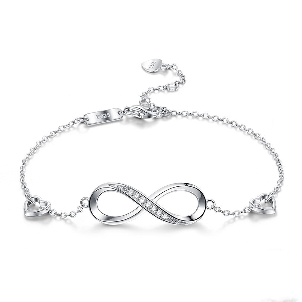 Sterling Silver  8 Bracelet Bracelet Female Silver Jewelry