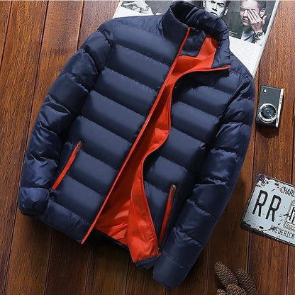 Stand collar cardigan padded jacket