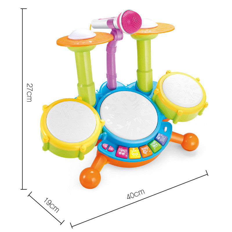 Drum Set Jazz Drum, Music, Light Instrument, Baby Early Education Educational Toy