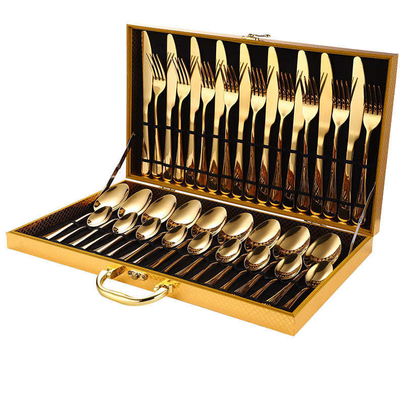 36-Pece Stainless Steel Steak Knife and Fork Set Success