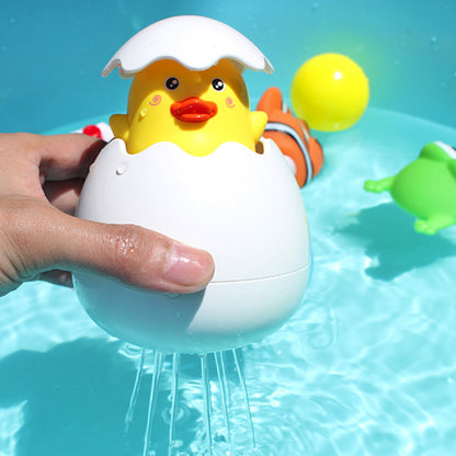 Children's bathroom shower spray duck toy