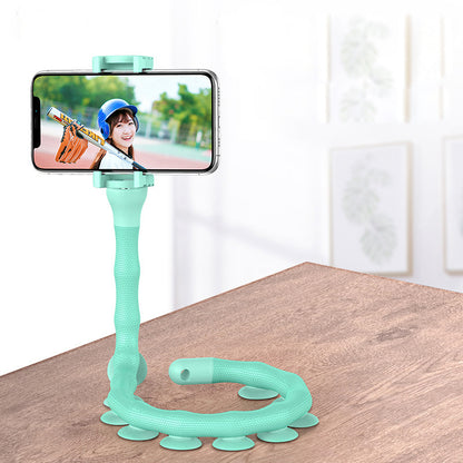 Lazy Bracket Mobile Phone Holder Worm Flexible Phone Suction Cup Stand for Home Wall Desktop Bicycle