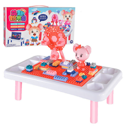 Puzzle assembling building block toys