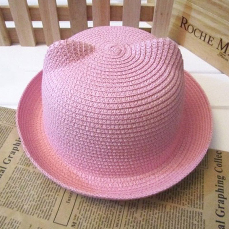 Cute Cat Ears Straw Hat Sunhat