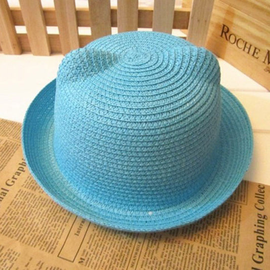 Cute Cat Ears Straw Hat Sunhat