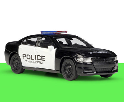 Police Car Alloy Car Model Children's Toy Puzzle