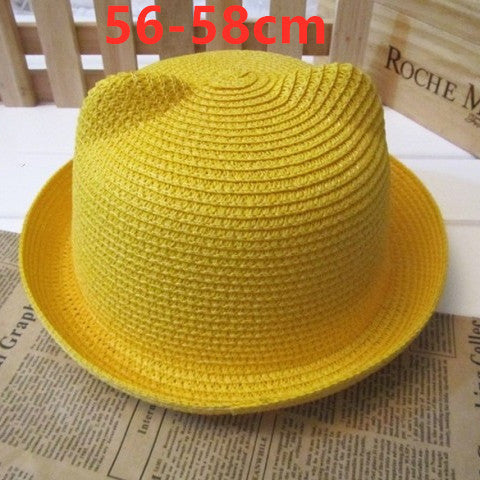 Cute Cat Ears Straw Hat Sunhat