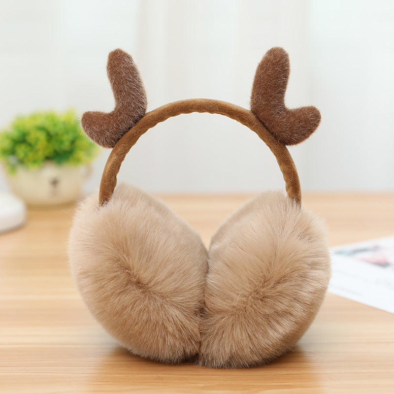 New Cute Rabbit Ears Bowknot Earmuffs For Ladies Winter Rabbit Fur Earmuffs