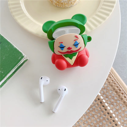 Compatible with Apple, Compatible with Apple , The Clown Bluetooth Earphone Shell Is Suitable For Apple Airpods 1and2 Generation Pro3 Generation New Silicone Second And Third Generation