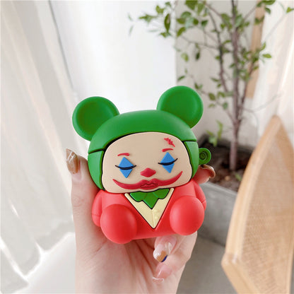 Compatible with Apple, Compatible with Apple , The Clown Bluetooth Earphone Shell Is Suitable For Apple Airpods 1and2 Generation Pro3 Generation New Silicone Second And Third Generation