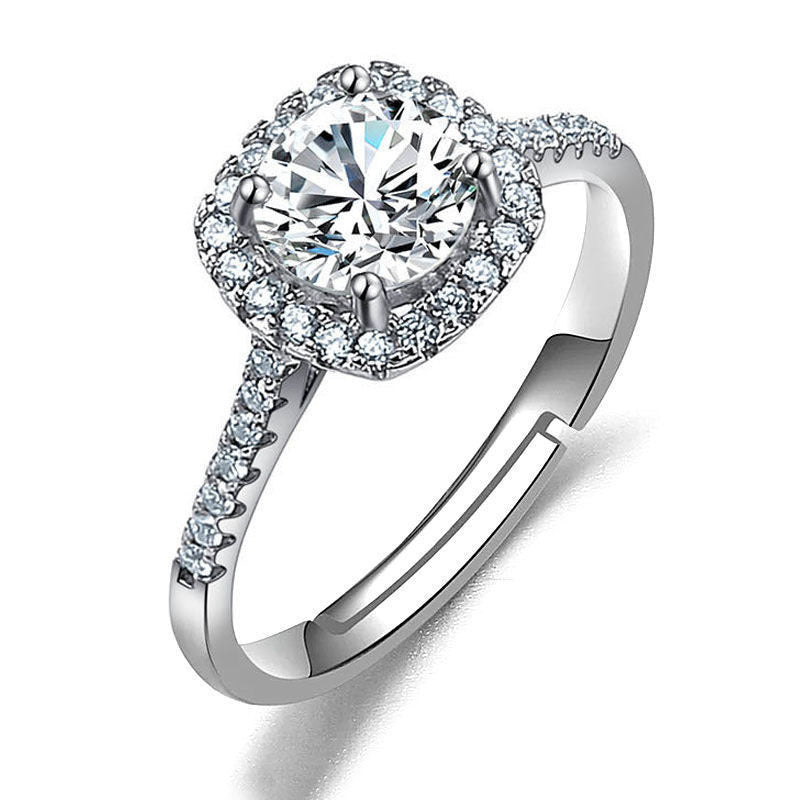 Female Ring Imitation Moissan Diamond Ring Female