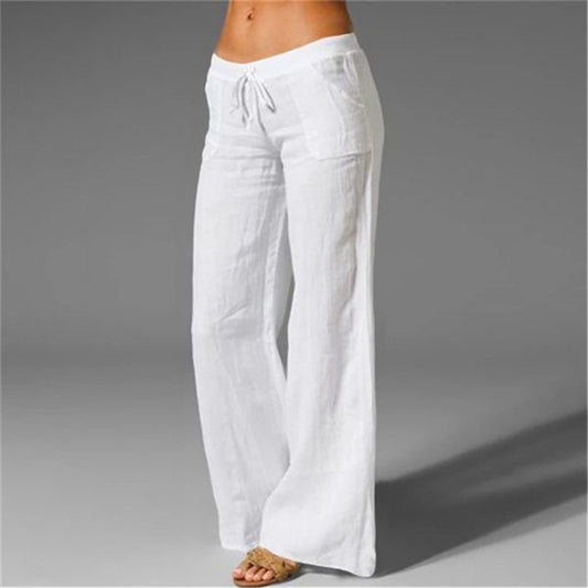 Casual Loose Trousers Elastic Waist