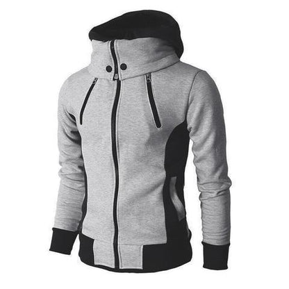 Men's High-Necked Hooded Jacket