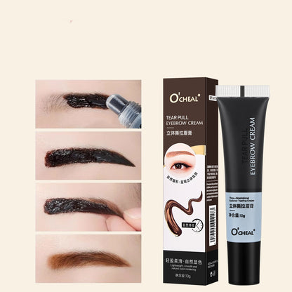 Tear And Pull Brow Cream Semi-permanent Eyebrow Cream Durable Waterproof And Sweatproof