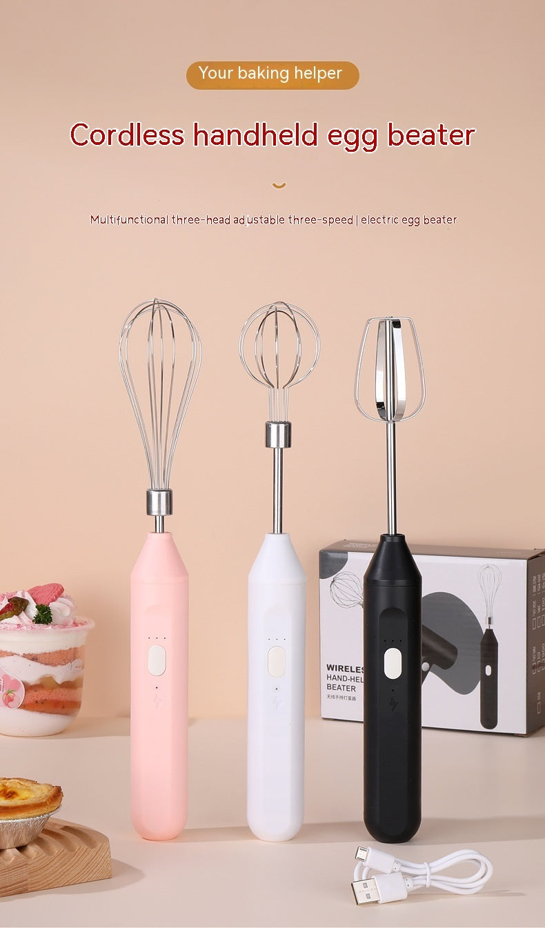 Handheld Electric Egg Beater For Home Baking Of Cakes