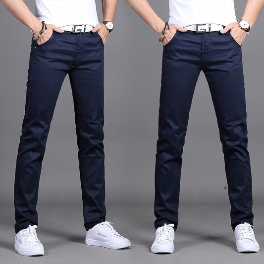 Men's Mid-Rise Straight Casual Pants