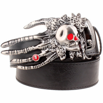 Skull big head claw belt fashion