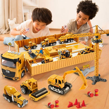 Tower Crane Toy Alloy Engineering Vehicle Set