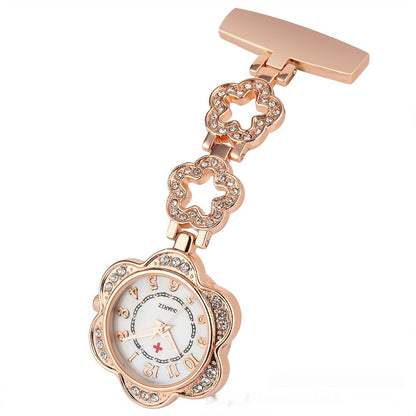 Roller Diamond Nurse's Watch Hanging Chest Watch Portable Pocket Watch Ladies